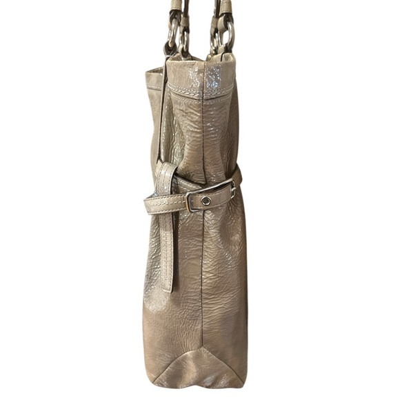 Coach Audrey 17063 Patent Leather Tote Y2K Glazed Leather Silver Hardware - Picture 3 of 16
